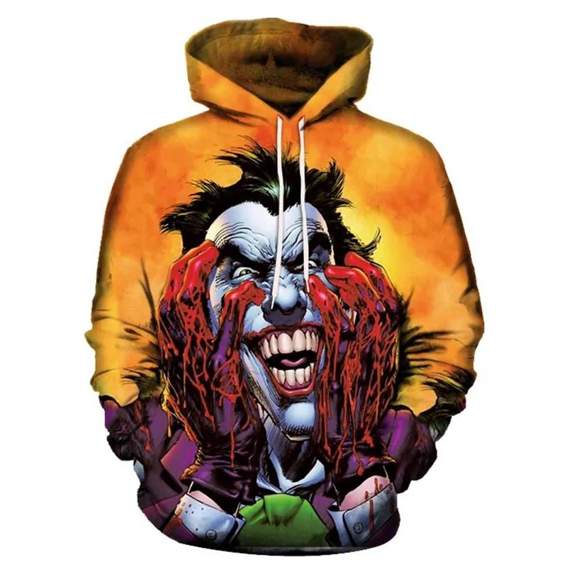 hoodies 3 Новые мужские худи Харли Квинн, Джокер с принтом забавные мужские повседневные худи и свитшоты с длинным рукавом с капюшоном пуловеры уличные спортивные костюмы - Цвет: hoodies 3