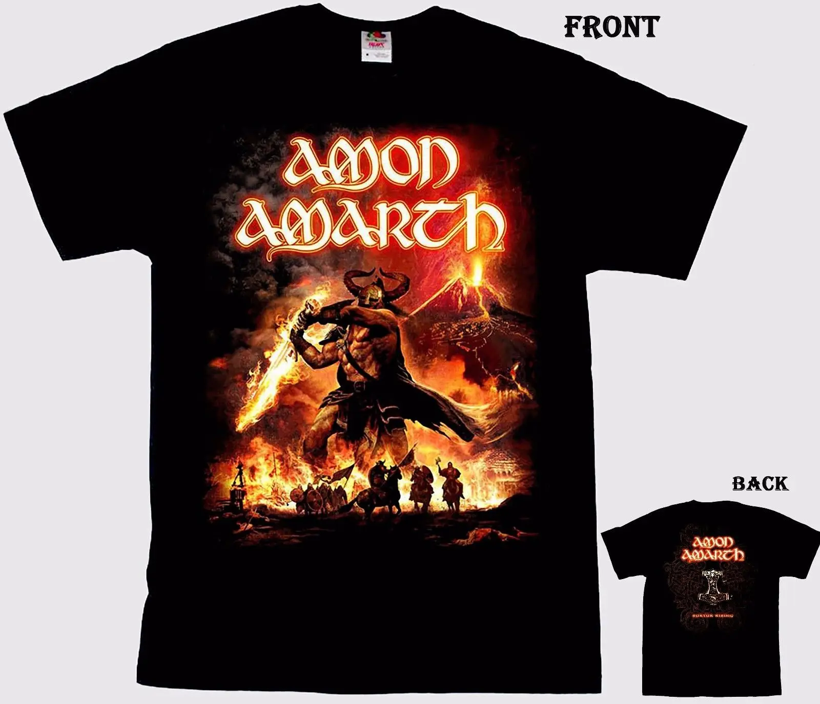 Amon Amarth-Surtur рост-Melodic death metal-Бегемот футболка-Размеры: S чтобы 7XL | Мужская одежда