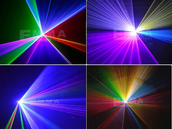 Высокая мощность лазерной анимации RGB полный Цвет AC110V-240 В 3D DMX512 этапа лазерный