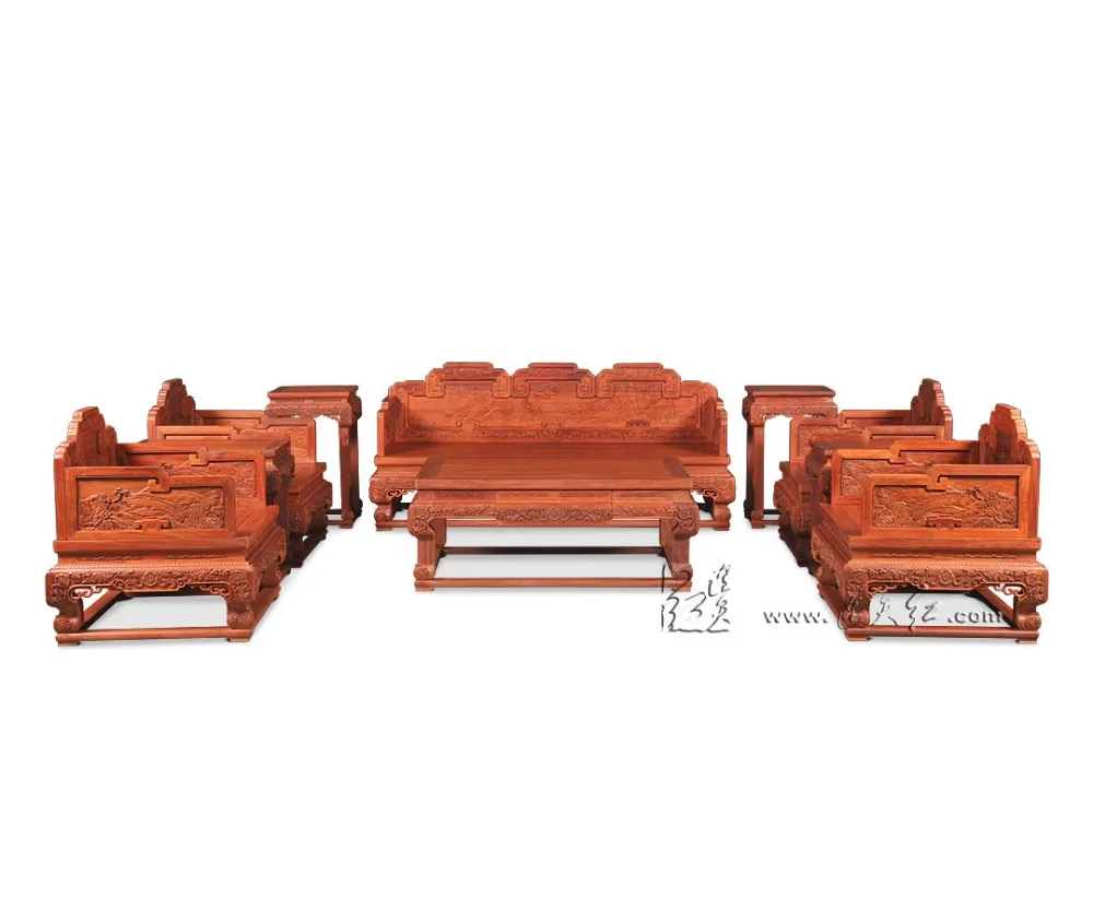 New Classical Chinese Style Sofa Bed Furniture Set Royal Rosewood Triple Chair Sunit Solid Wood Tea Table Antique Wooden Carving New Classical Chinese Style Sofa Bed Furniture Set Royal Rosewood Triple Chair Sunit Solid Wood Tea Table Antique Wooden Carving