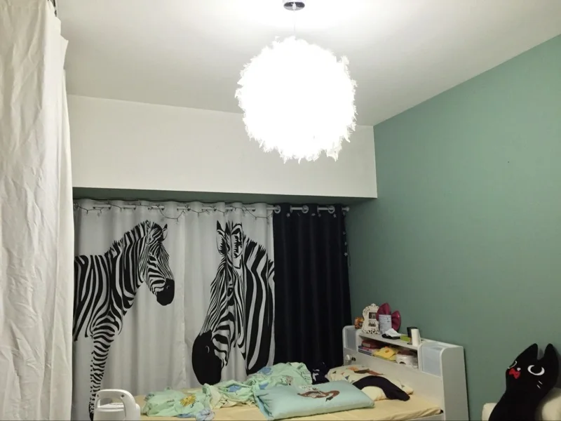 Спальня фойе со светодиодной лампочкой Плюм люстра подвесной светильник современный подвесной светильник с белым пером люстра светильник лампа