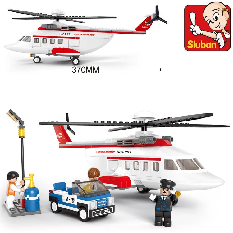 Building Block Sets Compatible with font b lego b font aviation Helicopter 3D Construction Brick Educational