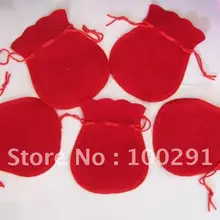 7x9 см; красные бархатные подарочные сумочки и чехлы