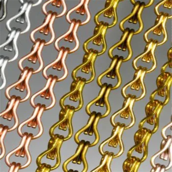 

free shipping hanging chain link fly screens mesh curtain