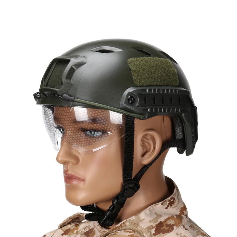 Мультикам Быстрый Шлем с защитными очками BJ ТИП военный шлем для страйкбола Шлем тактический армейский шлем