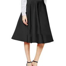 Женская элегантная складчатая юбка с высокой талией Женская белая длинная юбка однотонная плиссированная юбка с высокой талией Повседневная Свободная юбка 4,26