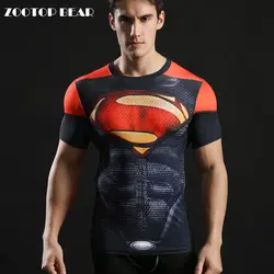 Супергероя Топ 3D печатных Camiseta Для мужчин футболка 2017 Фитнес футболка для бодибилдинга сжатия Высокое качество Топ zootop bear