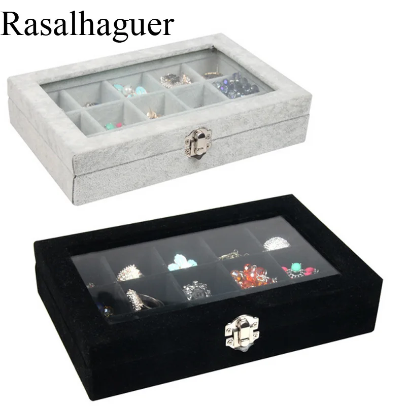 Jewelry Organizer Boxes With Lid Rings Earring Jewelry Boxes Stand Necklace Packaging Stud Jewellery Accessories Display Rack 3set metal bookends l shaped desk organizer book end for shelves non slip book storage rack school stationery office accessories