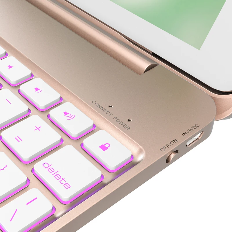 2 IN 1 Rotating Aluminum Alloy Luxury Cases For iPad Pro 9.7 2017 2018 A1893 A1954 Air 2 Case Wirel