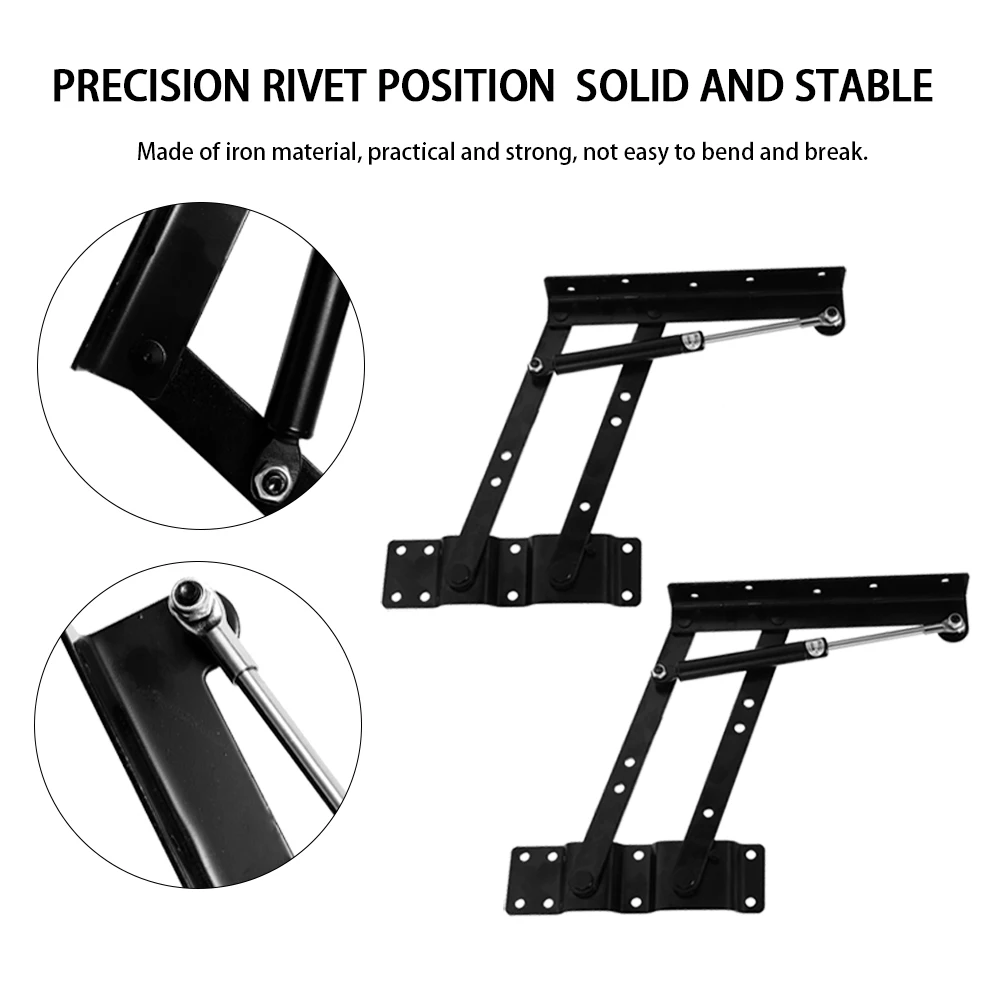 2 шт. мебель складная подъемный инструмент пружинный чайный столик шарнир Топ механизм аппаратные подъемные стойки Полка для кофе компьютер