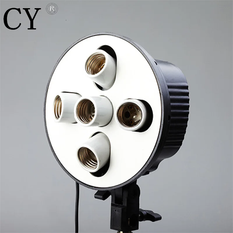 

Photo Lamp Bulb Holder 5 x E27 Socket Umbrella Bracket studio continuous light lamp holder PSCSB5H Studio Photography Light