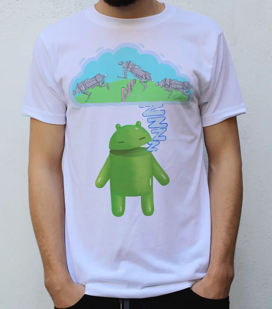 Do Androids Dream of Electric Sheep футболка с рисунком из мультфильма MIT Cheetah 2 Google дешевые