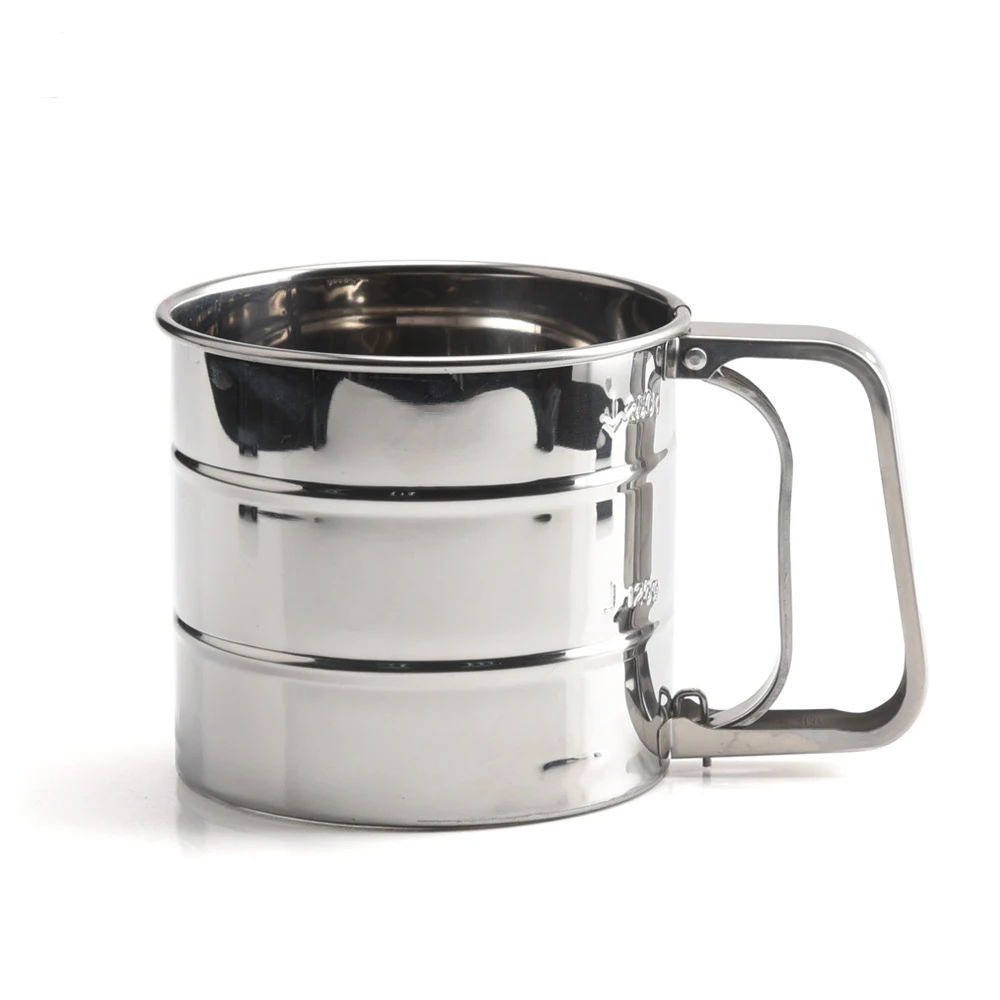 

LISM Hot Sale Stainless Steel Hand-held Fine Mesh Flour Thickened Manual Icing Sugar Sieve Baking Tools Cooking Appliances
