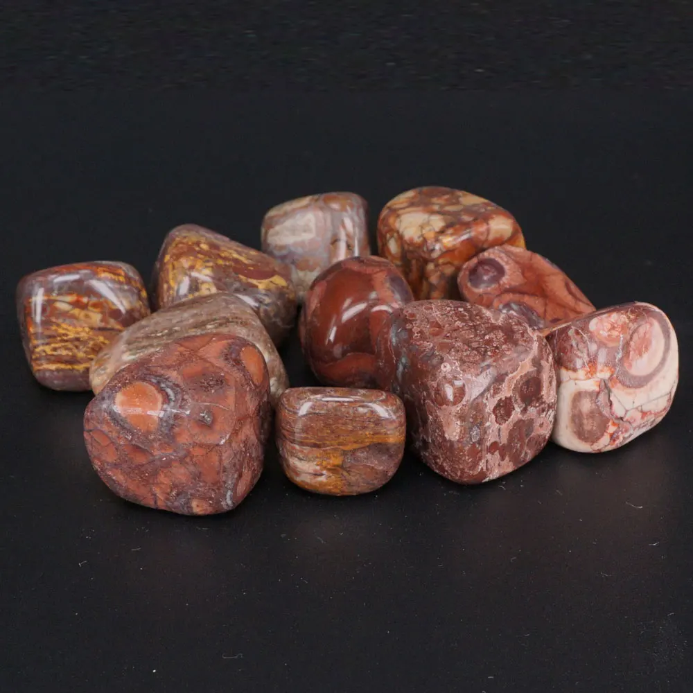 Natural Leopard Fur Jasper Crystal stones Points beads Tumbled Stone Chakra Healing Reiki 