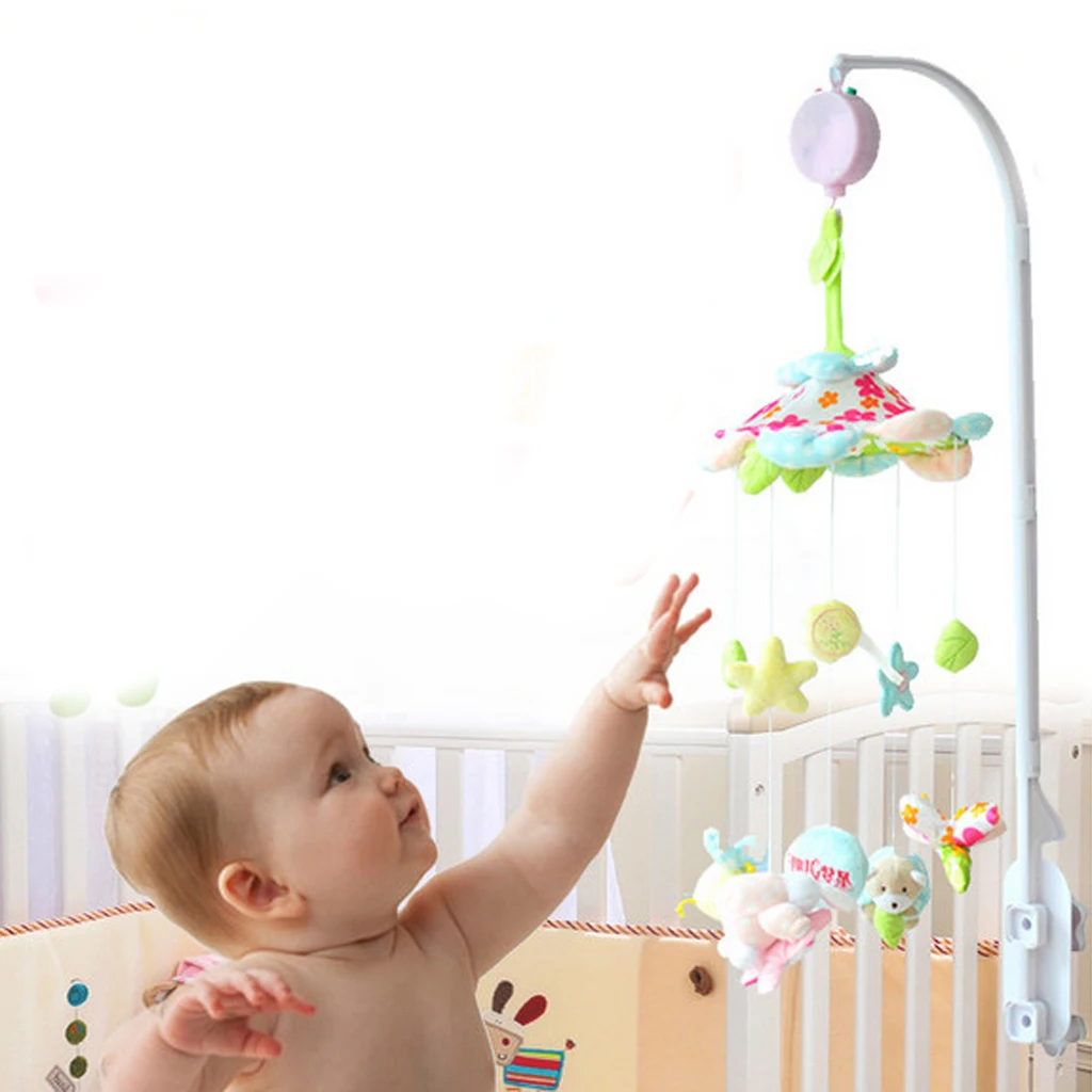 12Pcs Songs Bed Bell Auto Music Box for Infant Toddlers Baby Crib Cot Bedtime Funny Toys
