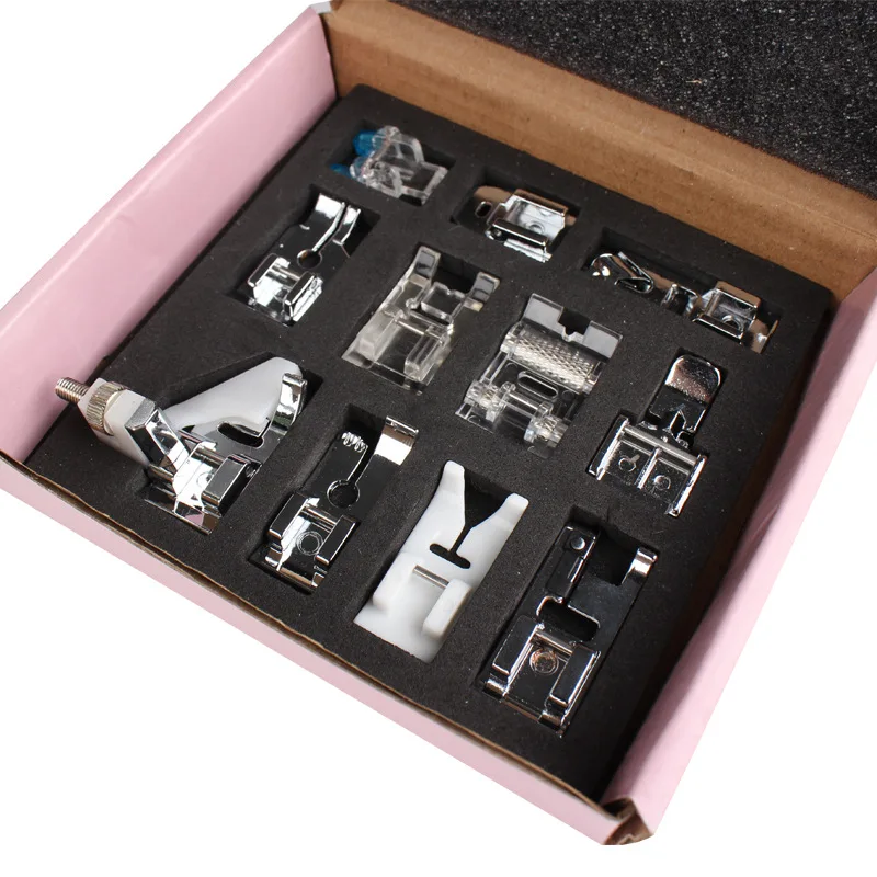 11 шт. набор многофункциональных швейных машин прижимная лапка набор бытовой прижимная лапка швейная машина аксессуары