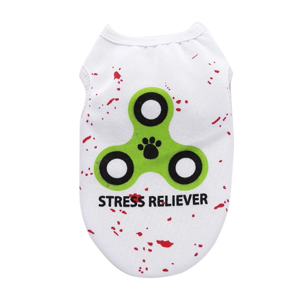 

New Spring Winter Spinner Patterns Pet Dog Vest Clothes Summer Vests For Dogs Cats Dog Vest T-shirts Cat Clothing