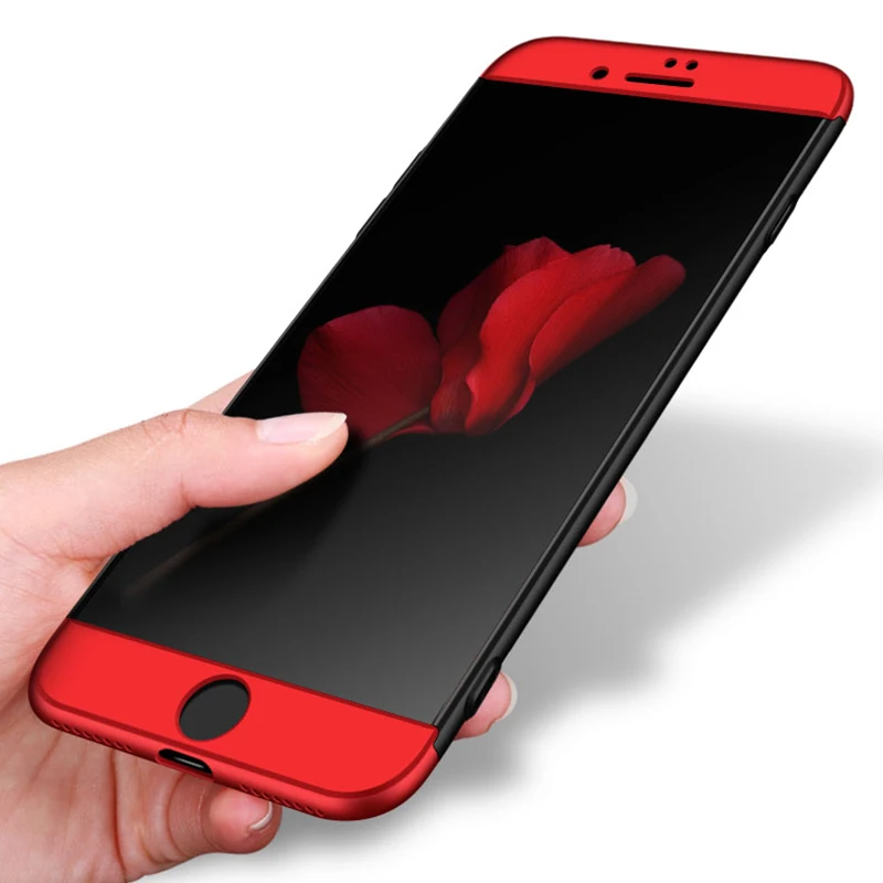 Матовый чехол с кольцом для пальцев iPhone 7 8 X металлическим держателем Apple 7Plus 8Plus