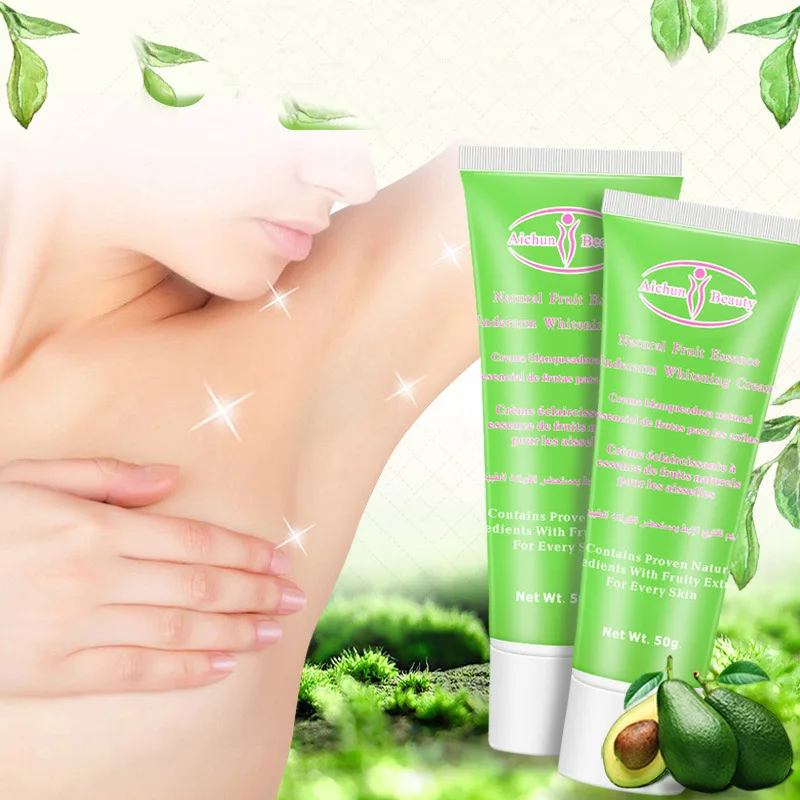 

50g Whitening Cream Body Dark Skin Armpit Knee Lightening Bikini Underarm Inner Thigh Hot High Quality Body Lotion