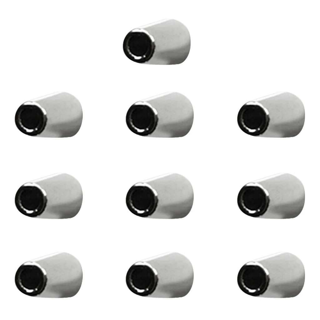 10 Pieces Conical Bell Stopper Metal Cord Ends Hole Dia.4mm for Lanyard Backpack Bag Sportwear Clothes Accessories