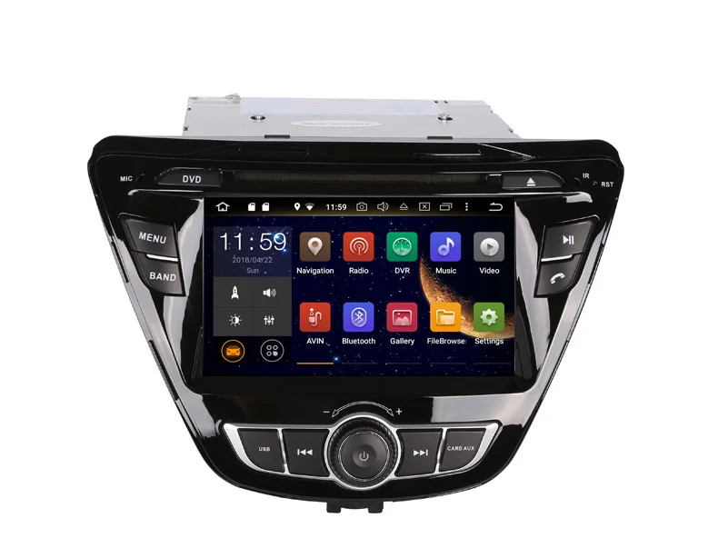 Top 7inch double din android 9.0 car dvd player for hyundai ELANTRA AVANTE 2014 2015 car audio player GPS navigation wifi 4g 4