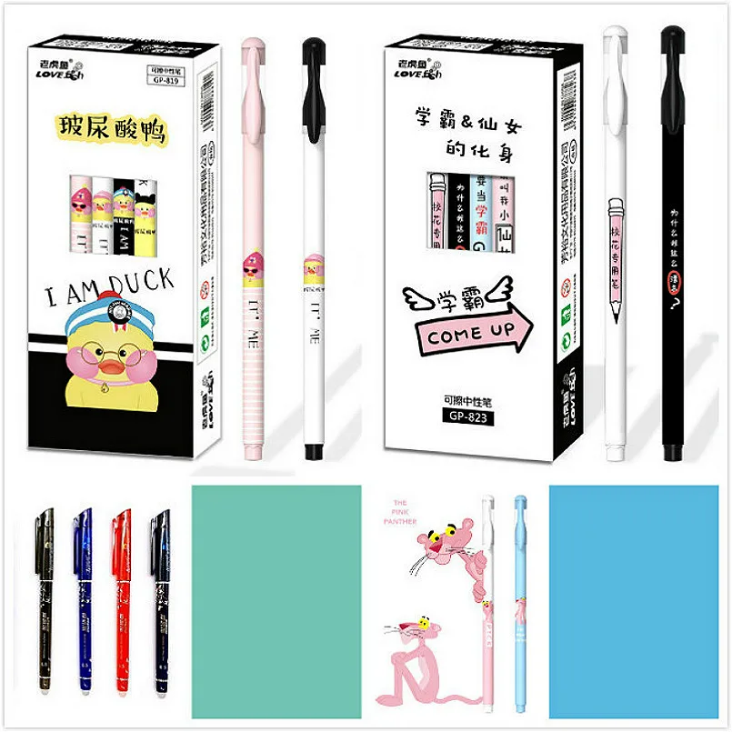 

1pc Writing Pen Erasable Gel Pen Refills Red Blue Ink Blue Black Writing Neutral Pen Creative Drawing University Stationery