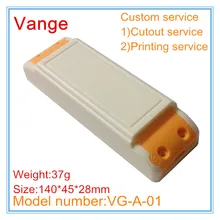 5 шт./лот пресс-форма для литья под давлением коробка 140*45*28 мм IP54 огнеупорный ПК Пластиковый корпус для Светодиодный драйвер корпус