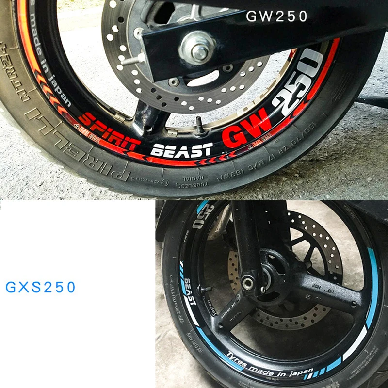 1 Набор забавных стикеров для автомобиля Стайлинг обода колеса внутренняя GSX/DL/GW