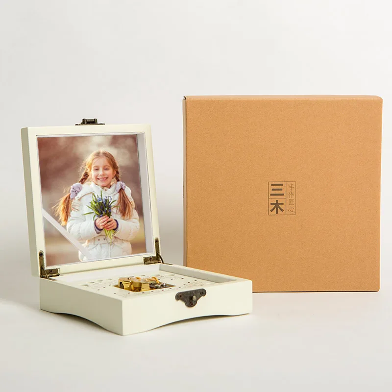 Детская деревянная коробка для зубов, испанская английская коробочка для молочных зубов, органайзер для хранения молочных зубов, креативный подарок для детей - Цвет: Gift box