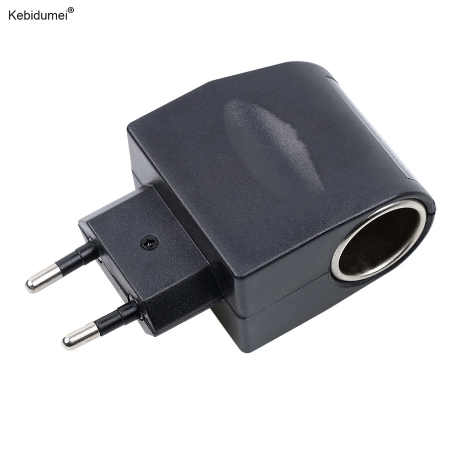 Kebidumei 2017 Мини AC 220V к DC 12V портативный мощный автомобильный прикуриватель черный