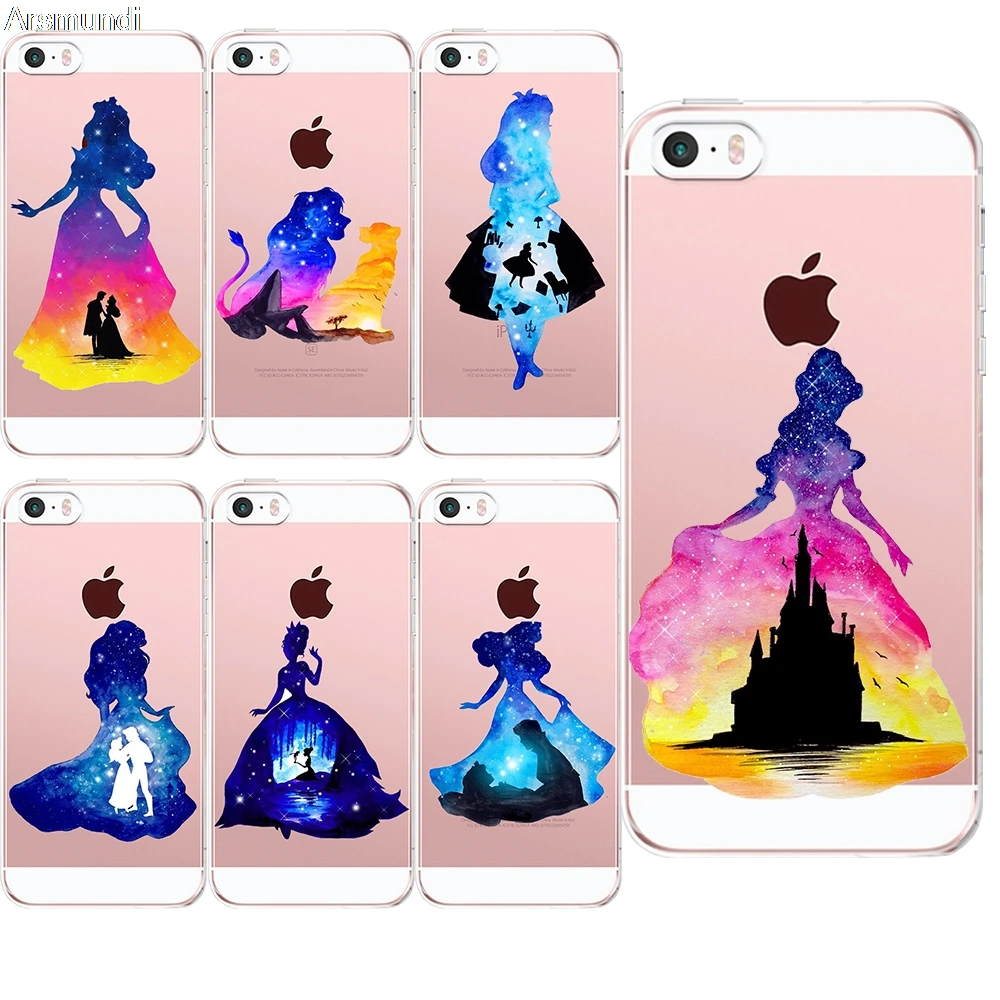 Arsmundi font b 2018 b font New Fashion Watercolor Princess for font b iPhone b font