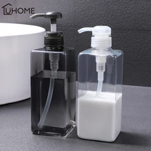 Soild прозрачный 600 мл диспенсер для мыла косметические бутылки для ванной комнаты дозатор для мытья рук Бутылка для шампуня для мытья тела бутылка для лосьона