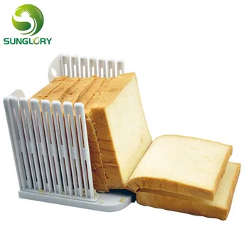 

Kitchen Plastic Bread Slicer Guide Loaf Toast Cutter Leveler Bread Cutting Slice Fixator Tools 4 Bread Thickness Mold For Baking