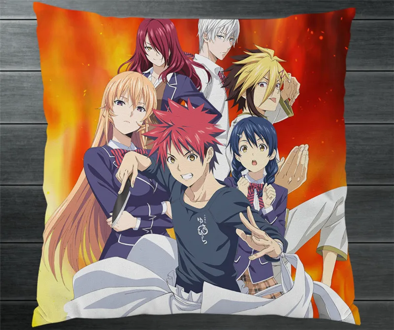 Пищевые войны!: Shokugeki no Soma Yukihira souma двухсторонняя подушка чехол Манга Аниме