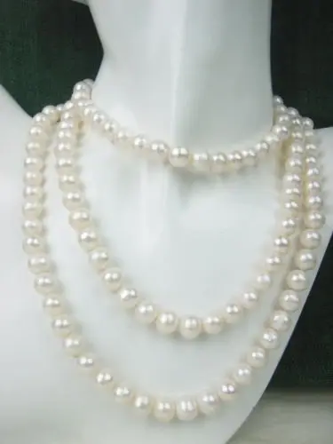

Free Shipping >>>>>new hot AAA white freshwater cultured pearl necklace 48