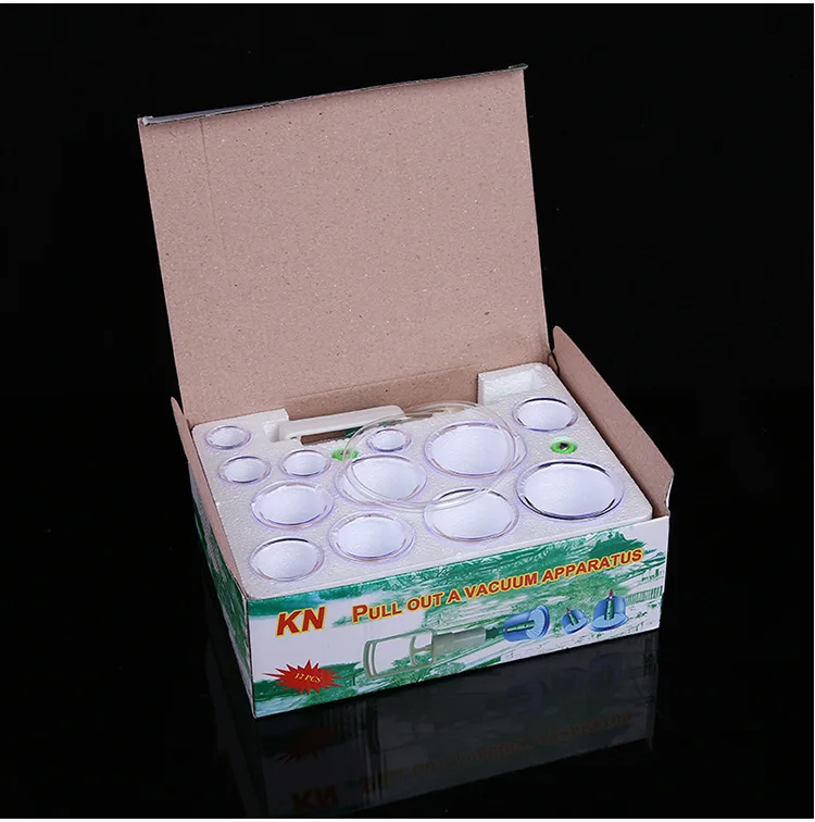 12 24 32PCS Medical Chinese Vacuum Body Cupping Massager Therapy Cans Vacuum Cupping Slimming Body Massager Relax Banks Tank