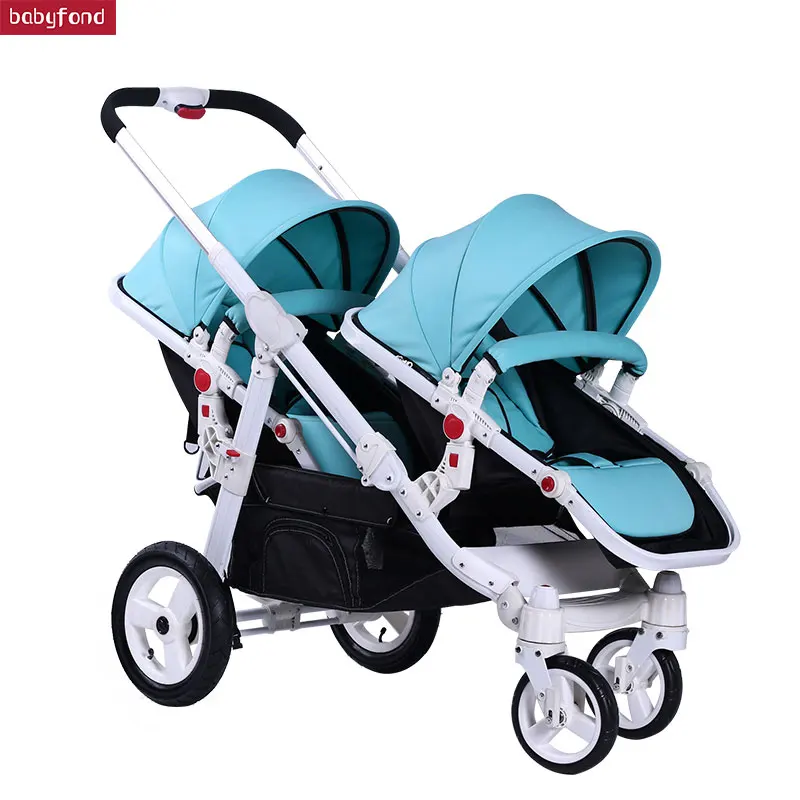 

Hk Free Export Twins Stroller Baby Strollers 0-4 Years Baby Use Suspension Wheels Send Gifts