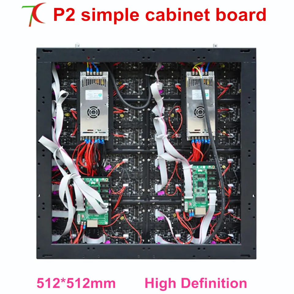 

512*512mm indoor high definition 4k P2 simple cabinet display for fixed installation