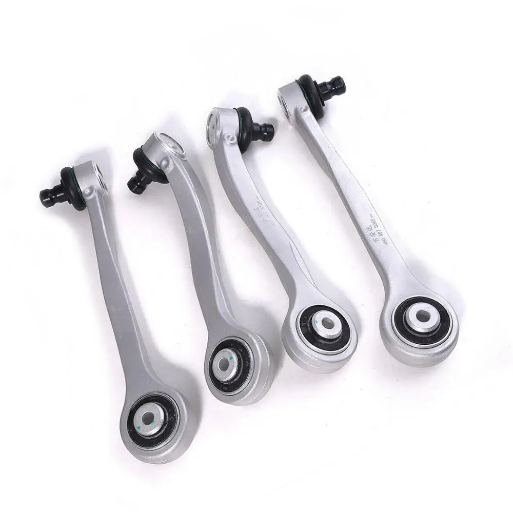 

4Pcs Aluminum Front Upper Control Arm Ball Joint Assembly Forward Rearward Set For A-udi A8 S8 10-17 4H0 407 505 E 4H0407510H