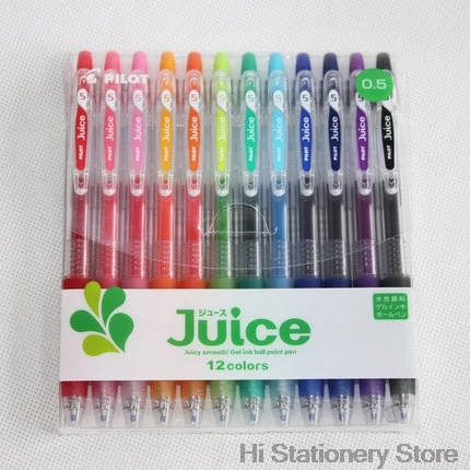 Ручка Pilot Juice LJU-10UF 0,5 мм гелевая шариковая ручка Япония 1 комплект 12 цветов/6 цветов - Цвет: 12 Colors Set