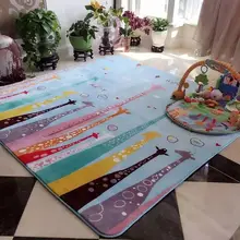 Домашний пол фланелевые коврики без скольжения толстые гостиная Матирование спальня ребенка Ползания ковер мультфильм игровой коврик#629