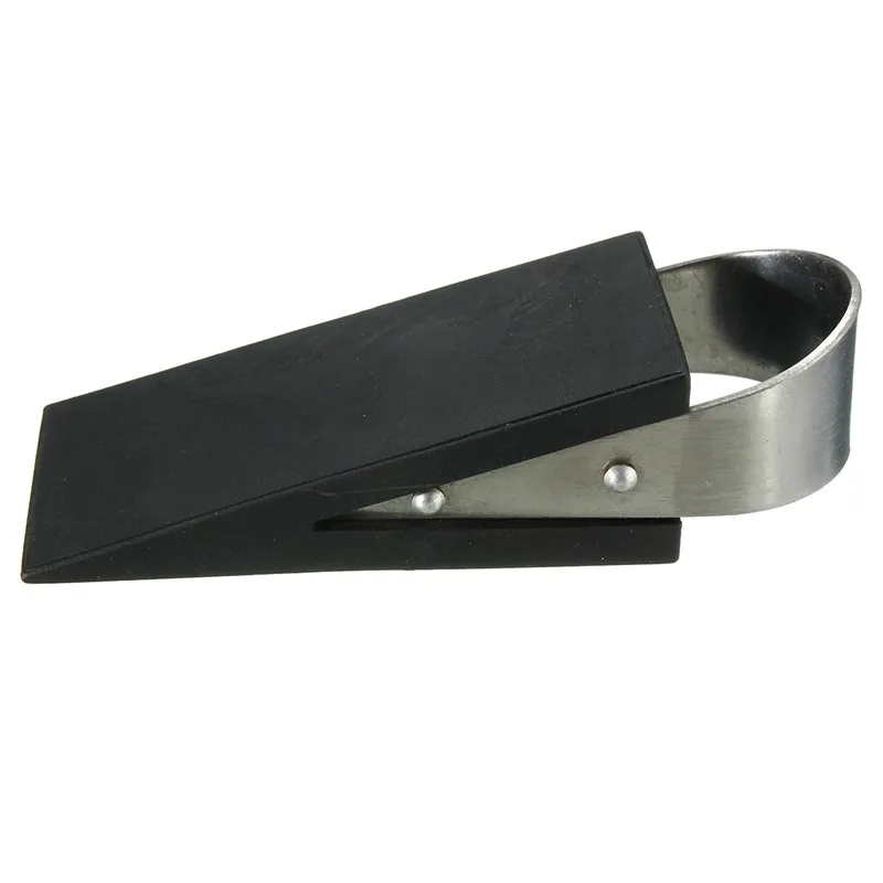 

MTGATHER Black Rubber Door Stop Stopper Block Wedge Safety Protector Home Decor 12x4.6x3cm Stainless Steel Best Price