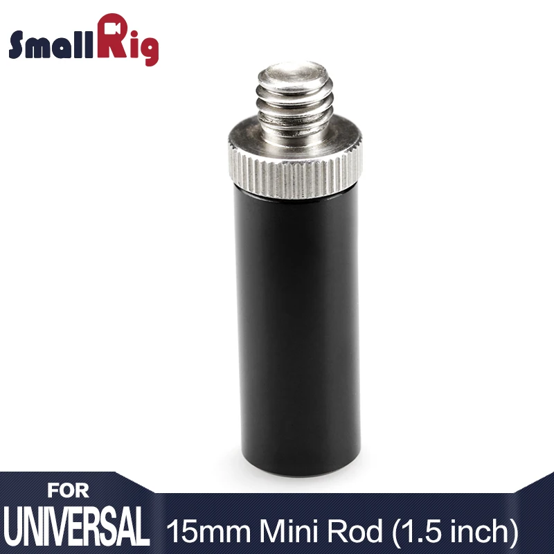 

SmallRig 15mm Micro Rod 1.5" Long with 3/8"-16 Male Thread 1/4"-20 Female Thread for Clamp Mount-1624