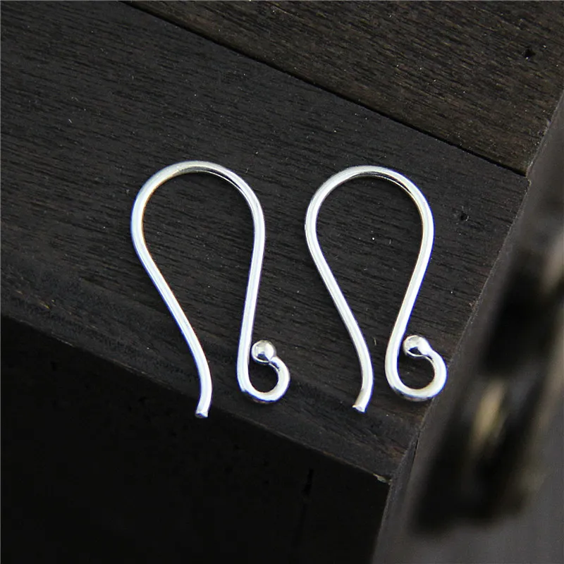 

1pair Thailand handmade silver 925 sterling silver diy earrings accessories jewelry ear ring ear hook semi-finished products