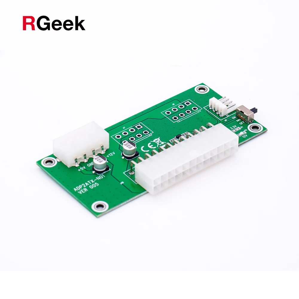 Newest PC Desktop ATX 24Pin Dual PSU Power Supply Sync Starter Extender Cable for Bitcoin Mining Expanded Ded With Manual Switch