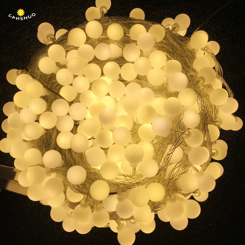 

Ball Led String Light 400LED 50M 220V EU Plug Lamp Led String Bulb Waterproof Outdoor Decoration Christmas Fairy Light Chains