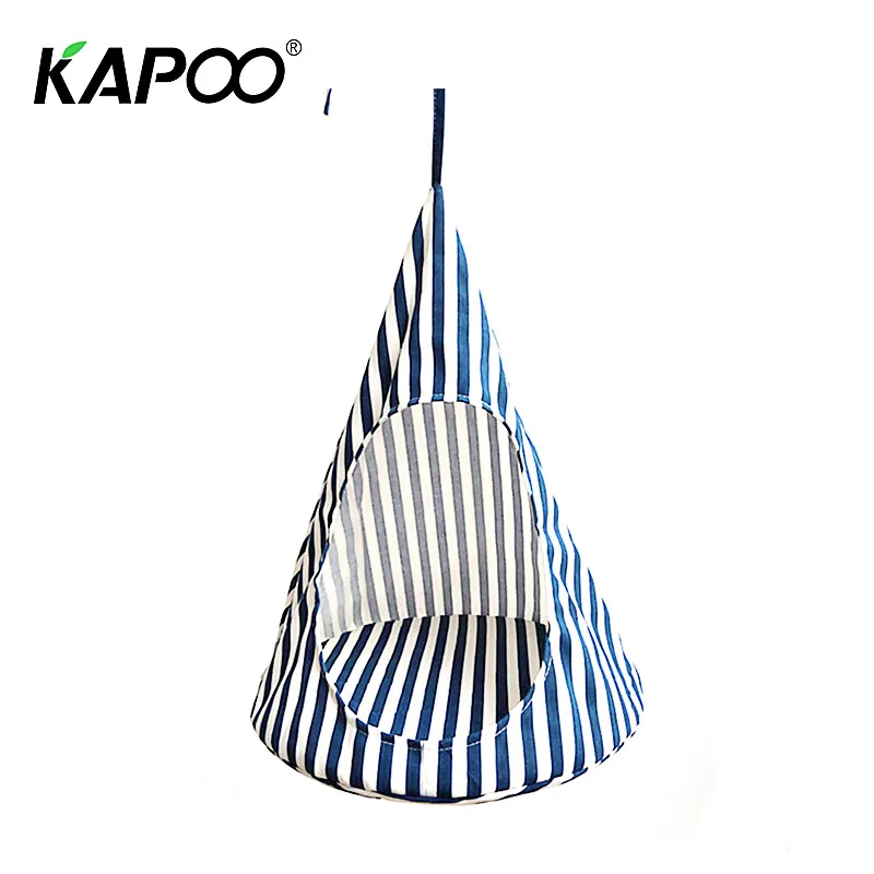 Latest Design 2pcs Linen Material Pet Dog Cat House Hammock Hanging Cone Beds Puppy Dog Cat Living Nest House Safe Comfortable