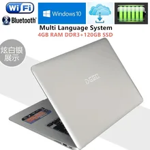 4GB RAM+120GB SSD Ultrabook 14.1″ 1920x1080P Laptop Intel Pentium N3520 Quad Core 2.16GHz office AZERTY Russian Spain Keyboard