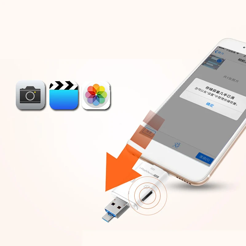 

3 in 1 SD Card Reader Adapter Multifunctional USB For iPhone iPad PC Computer SD998