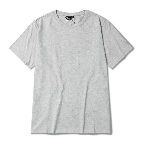Harajuku, Ретро стиль, брендовые футболки для мужчин, хлопок, качественная Винтажная футболка, модная мужская футболка, оранжевая, розовая, Мужская Футболка Kpop - Цвет: Grey